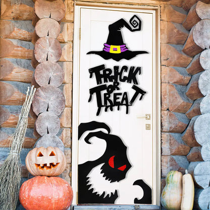 Halloween-Filzdeko für Fenster und Türen