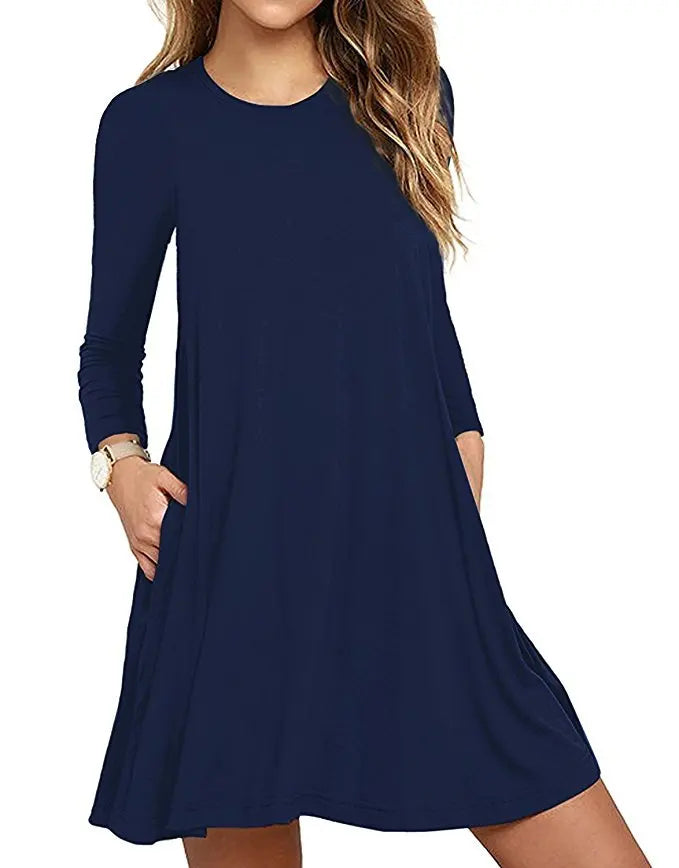 Women's Embroidered A-Line Mini Dress