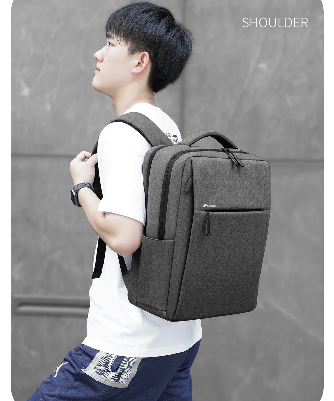 Anti-Theft Laptop Backpack - Travel Daypack & School Rucksack for Men and Women