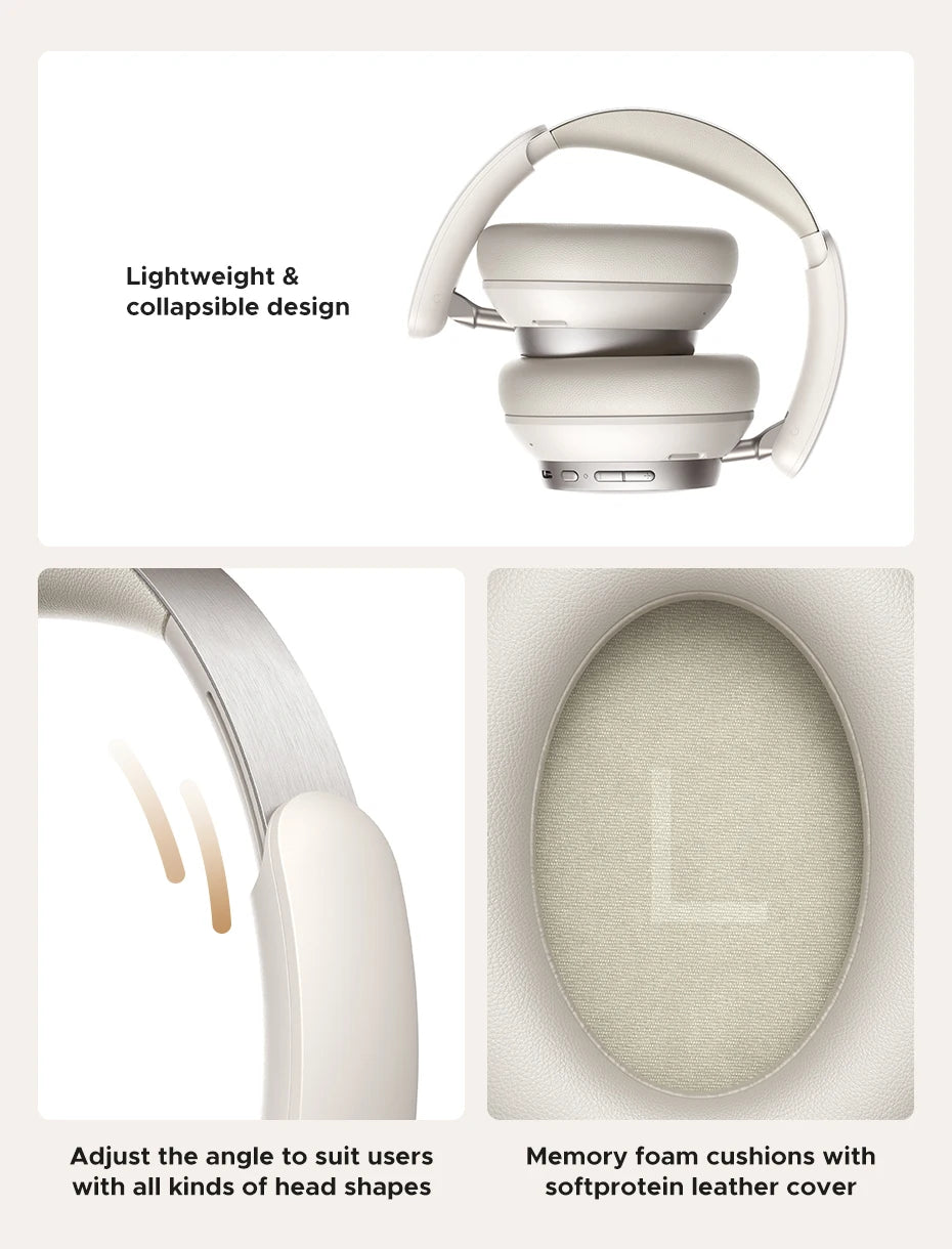 UGREEN Studio Pro ANC Headphones – 48dB Noise Cancelling, Hi-Res LDAC, 120H Battery