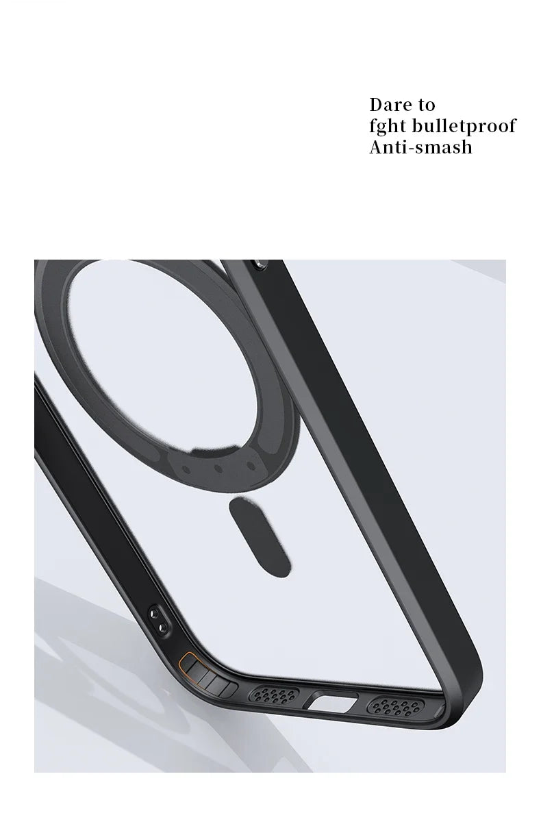 Magnetic iPhone Case with 360° Rotating Ring Stand