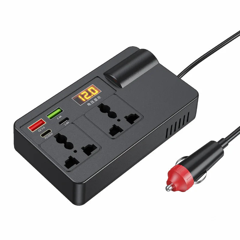 200W 12V to 220V Car Power Inverter