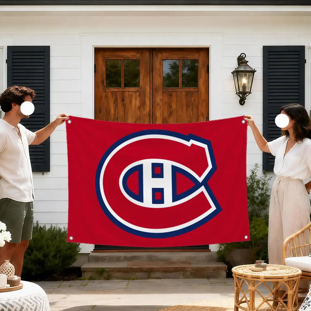 Montreal Canadiens Fan Flag | Sports Decor Wall Hanging Banner for Indoor & Outdoor