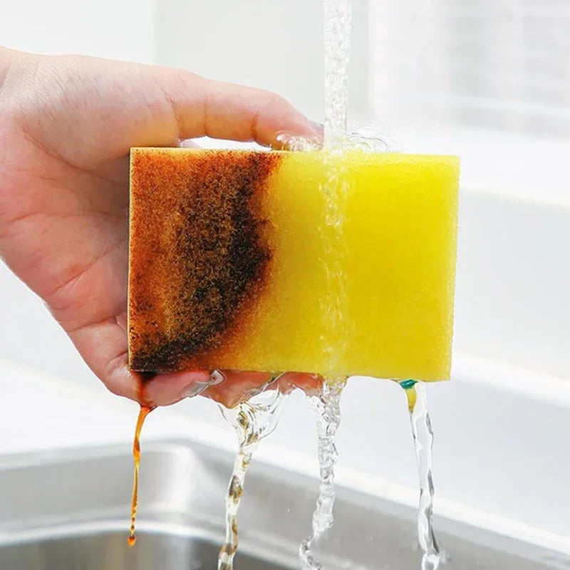Highly Absorbent Double-Sided Sponge Magic Cleaning Pot Rust Sponge Cleaning Brush Kitchen Cleaning Tool