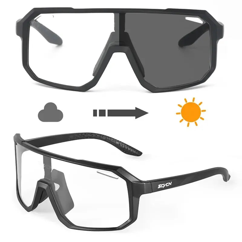 Photochromic Cycling Glasses – UV400 Sports Sunglasses for Men & Women | Bike, Hiking & Outdoor