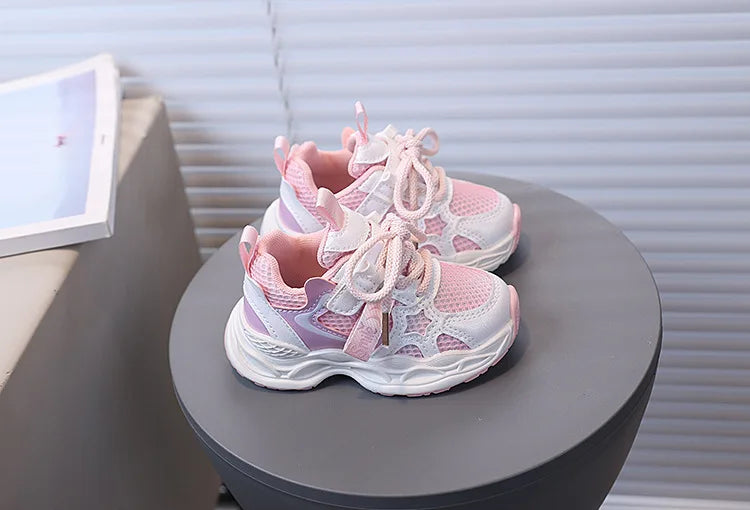 Girls' PU Leather Sneakers