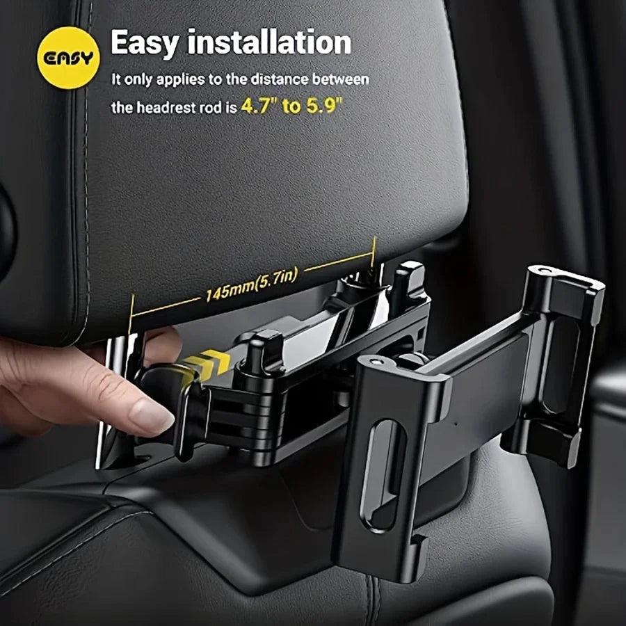 Adjustable Car Headrest Phone & Tablet Holder