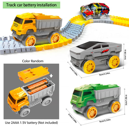 Magic Climbing Track Set – Flexible Race Track with Engineering Cars