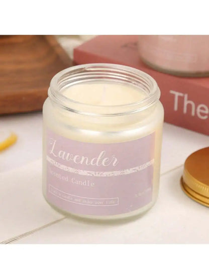 Vela de cera de soja vertida a mano en lata | 6 fragancias | Aromaterapia con aceites esenciales de larga duración | Dormitorio y baño
