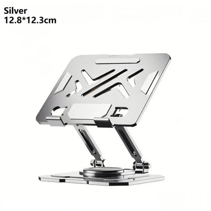 Support pour ordinateur portable avec rotation à 360° | Élévateur réglable et pliable en métal, 10-17"