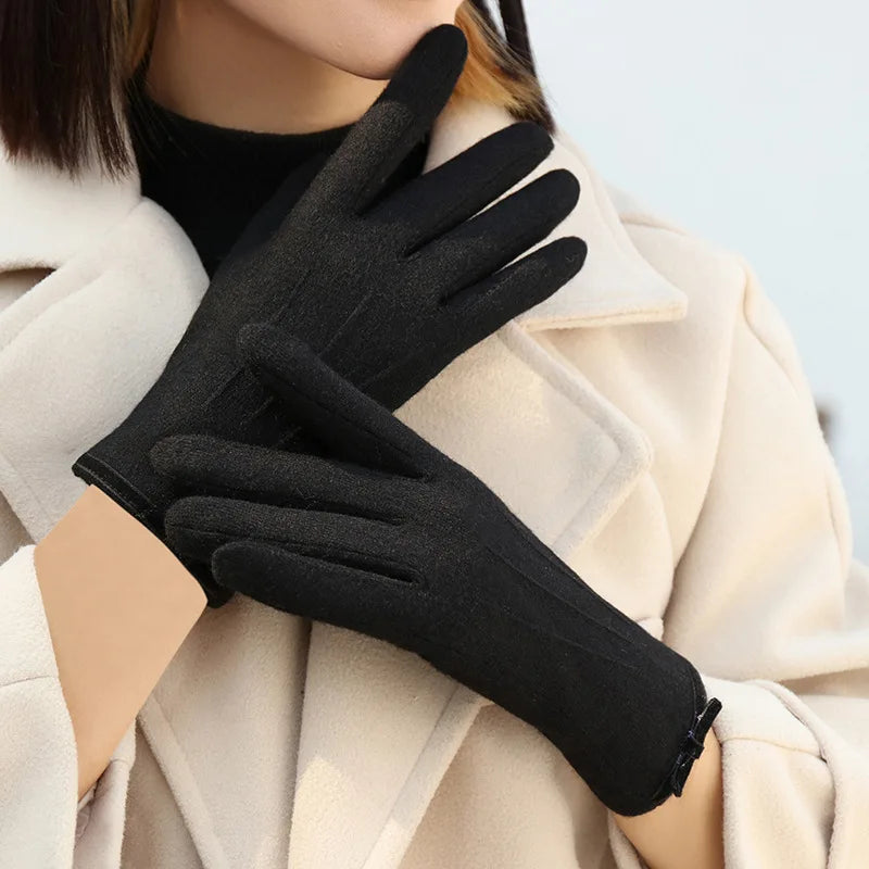 Women's Elegant Soft Touchscreen Winter Gloves