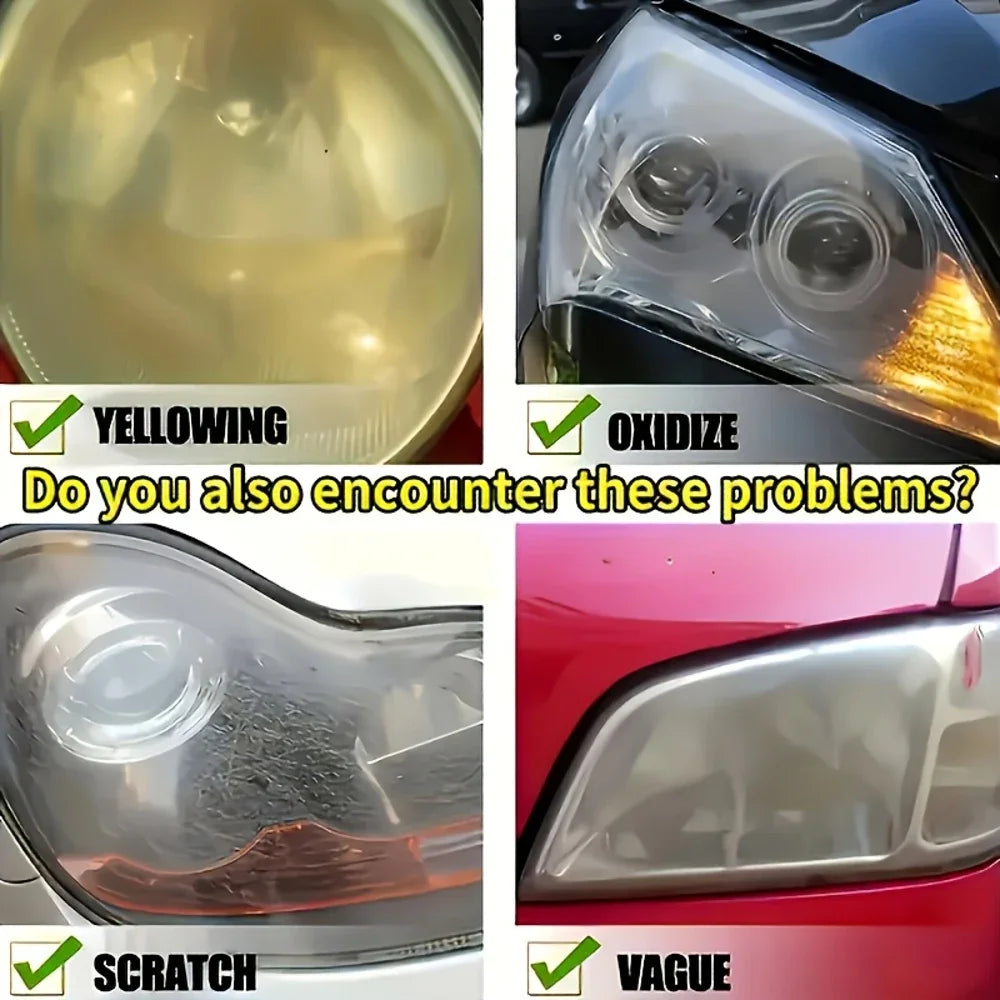 100ml Car Headlight Restoration Spray - Efficient Repair & Polish, Long-Lasting Clarity, Ideal for Automotive Lighting