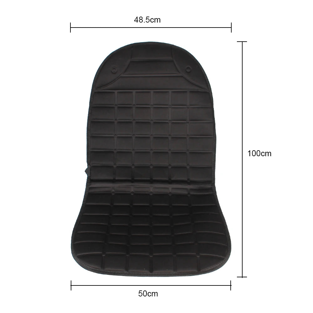 Heated Car Seat Cushion – 12V Universal Seat Warmer with 2 Heat Settings