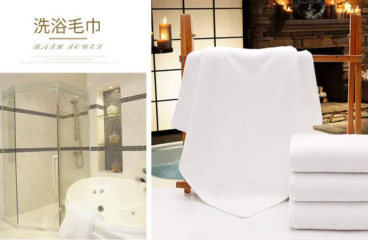 White Hotel Hand Towels – Thick Cotton, 35 × 75 cm, 5 or 10 Pack