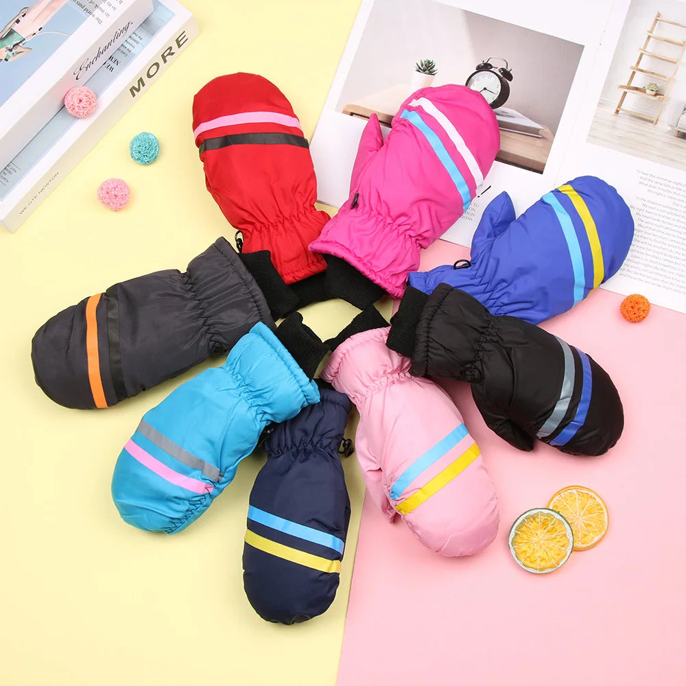 Kids' Insulated Snow Mittens – Long Cuff, Ages 1 to 12