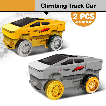 Magic Climbing Track Set – Flexible Race Track with Engineering Cars