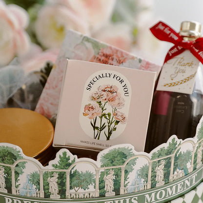 Candela artigianale in cera di soia a forma di garofano | 7 colori | Aromatica e profumata | Oggetto da foto per matrimoni, compleanni e feste