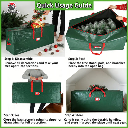 Christmas Tree Storage Bag – Fits Up to 9 ft Artificial Trees, with Handles