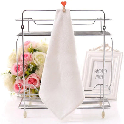 Weiße Mikrofaser-Gesichtstücher – 25 × 25 cm, 10er- bis 100er-Pack