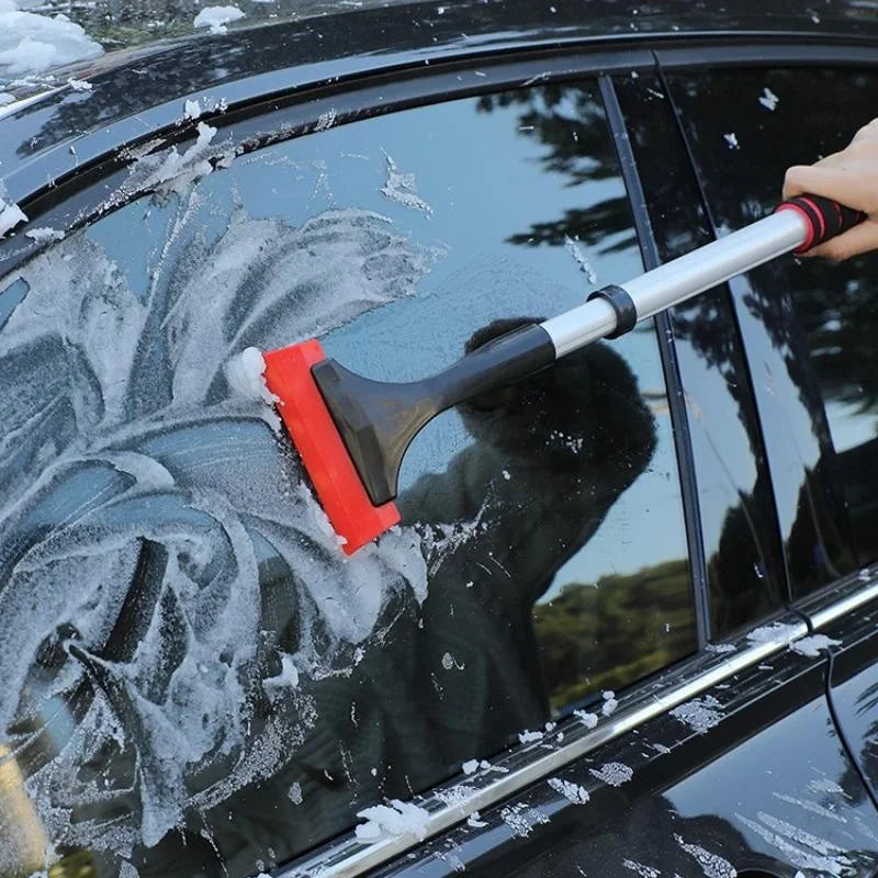 Extendable Car Snow Brush & Ice Scraper – Telescopic Aluminum Handle