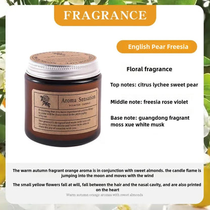 Luxuriöse, handgegossene Sojawachs-Kerze | 11 charakteristische Düfte | Rauchfreie Aromatherapie | Geschenk für Hochzeit, Party & Heimdekoration