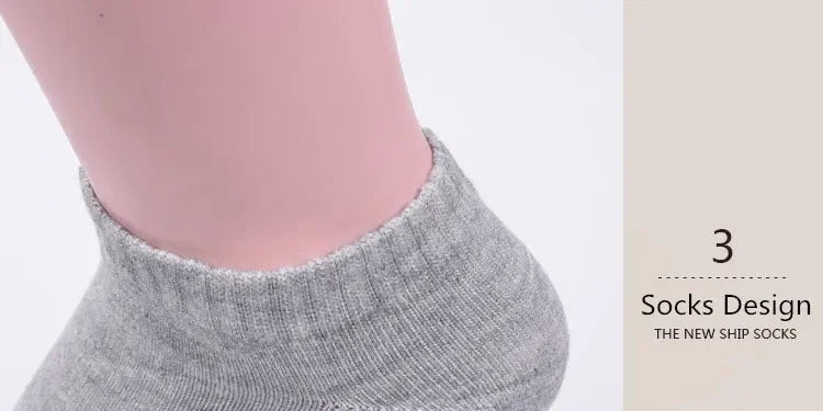 Men's Thin Low-Cut Socks – 10 Pairs, Breathable Everyday Ankle Socks