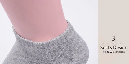 Men's Thin Low-Cut Socks – 10 Pairs, Breathable Everyday Ankle Socks