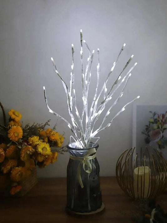 Lighted White Birch Branch – 20 LED Battery Fairy Light Decor