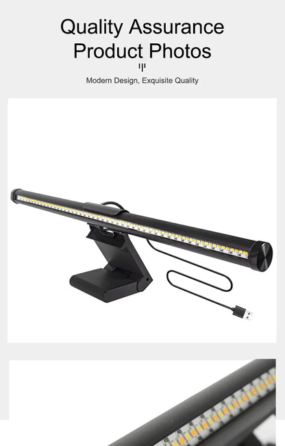 Monitor-Lightbar – USB-LED-Bildschirmleuchte mit stufenloser Dimmung