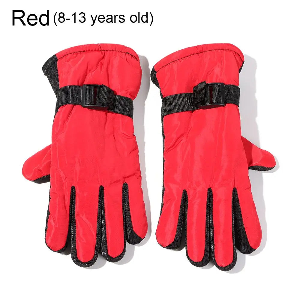 Ski Gloves for Kids & Adults – Adjustable Insulated Snow Gloves