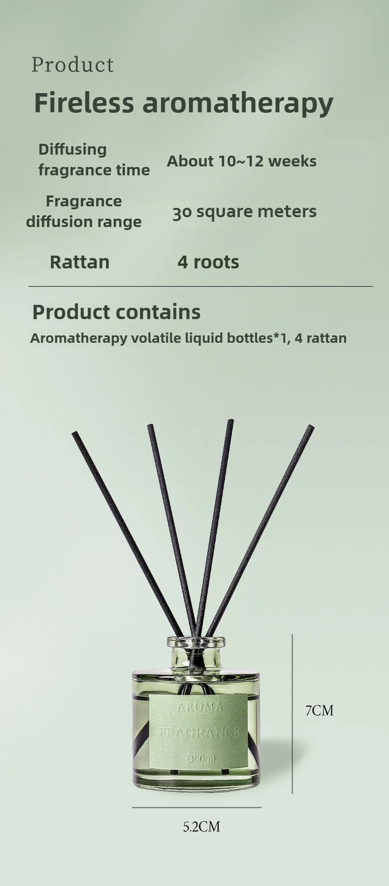 Reed Diffuser Set – 50 ml Home Fragrance with Reed Sticks