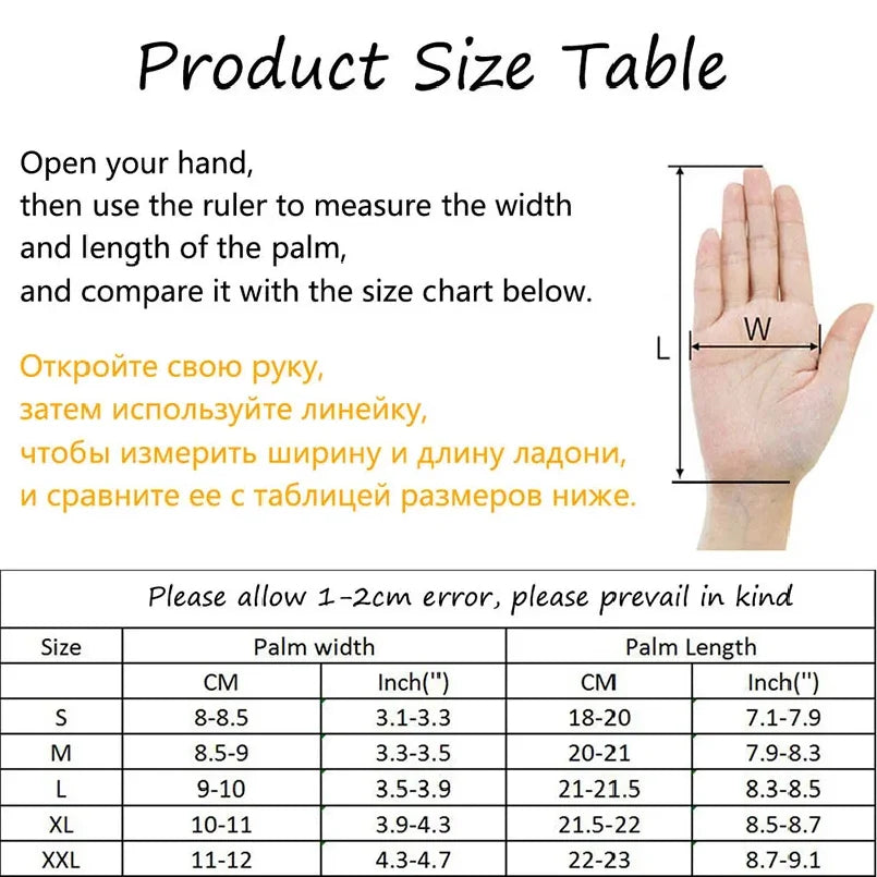 Unisex Water-Repellent Touchscreen Winter Gloves (2 Pairs)