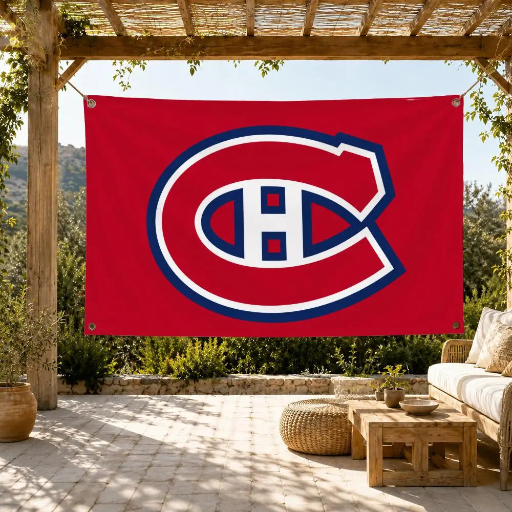 Montreal Canadiens Fan Flag | Sports Decor Wall Hanging Banner for Indoor & Outdoor