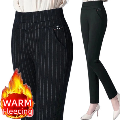 SUYISODA Damen High-Waist Stretch-Bleistift-Hose