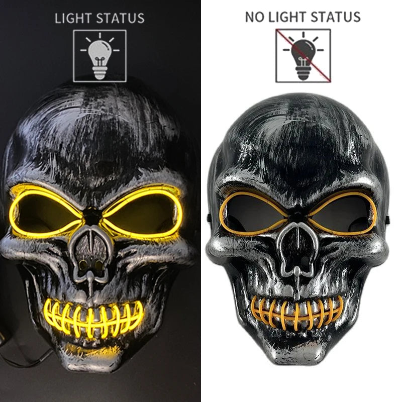LED Light-Up Pirate Captain Hat - Glowing Tricorn Costume Hat for Halloween & Parties