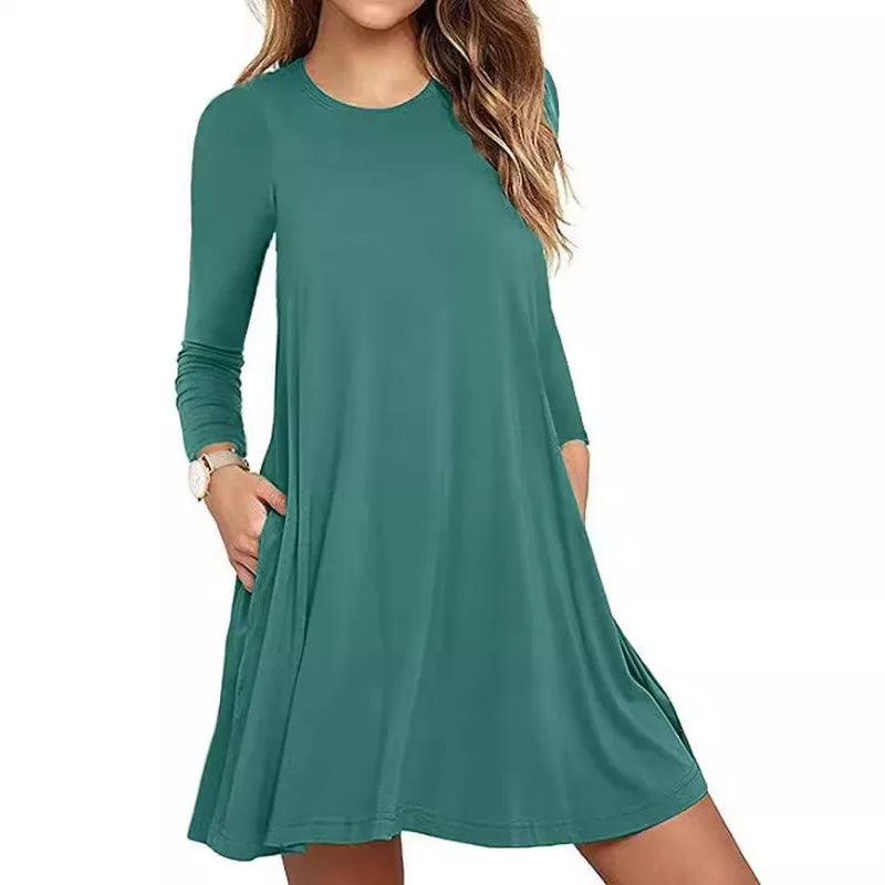 Women's Embroidered A-Line Mini Dress