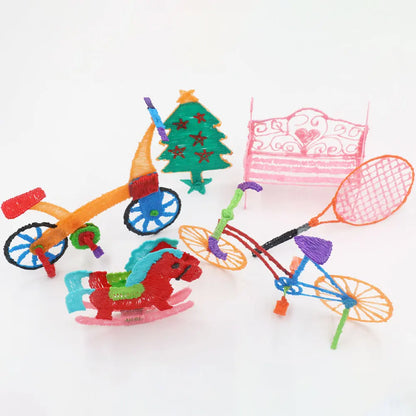 Penna 3D per bambini – Display LCD, velocità regolabile e kit con filamento PLA e custodia