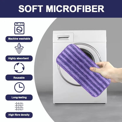 وسائد ممسحة مايكروفايبر قابلة لإعادة الاستخدام لجهاز Swiffer WetJet | وسائد تنظيف بديلة قابلة للغسل للاستخدام الجاف والمبلل
