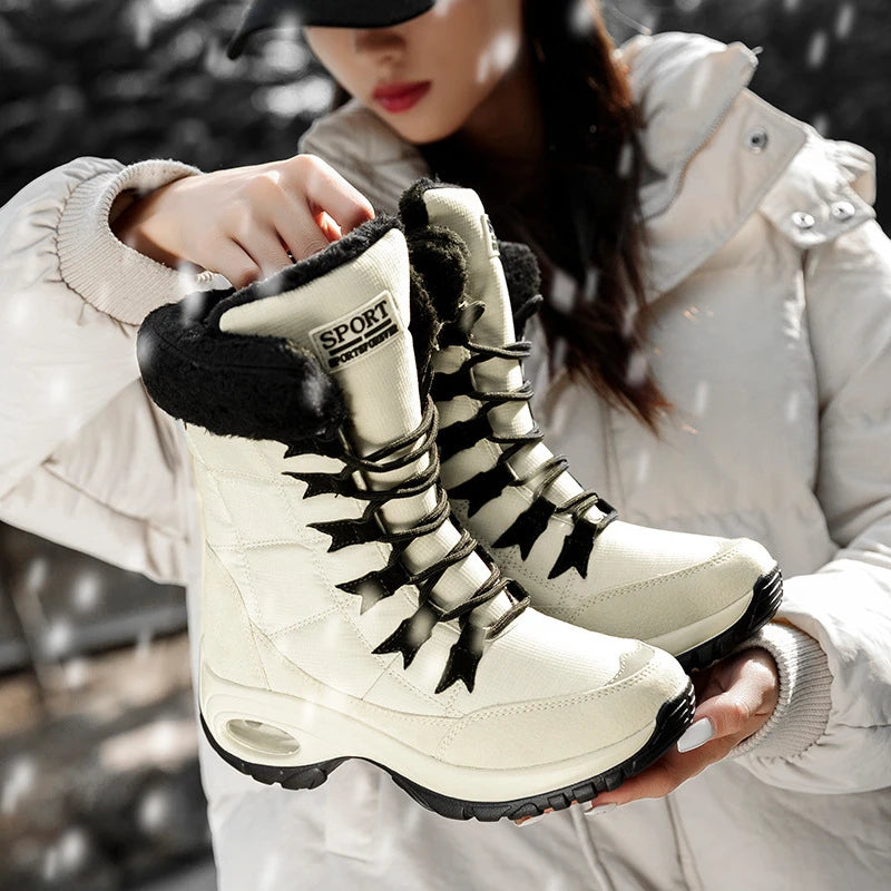 Plush-Lined High-Top Snow Boots – Women's & Teen Girls' Winter Boots