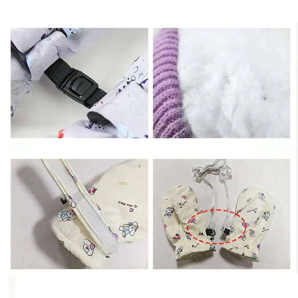 Kids' Ski Gloves in 5 Colours – Windproof Snow Gloves (Ages 2–6)