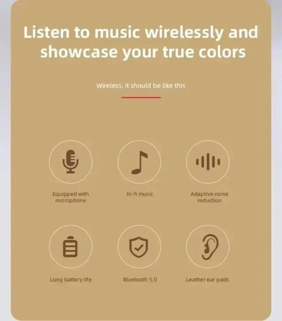 Foldable Bluetooth Headphones – Over-Ear Wireless with Mic