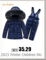 Autumn Winter Down Jacket for Girl Clothes Kids Overalls Snowsuit Baby Boy over Coat Toddler New Clothing Set Parka Real Fur