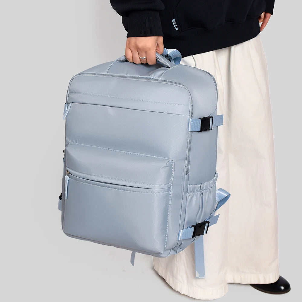 Backpack for Men and Women, Simple Business Trip Luggage Bag, Boarding Travel Bag, Large Capacity Backpack