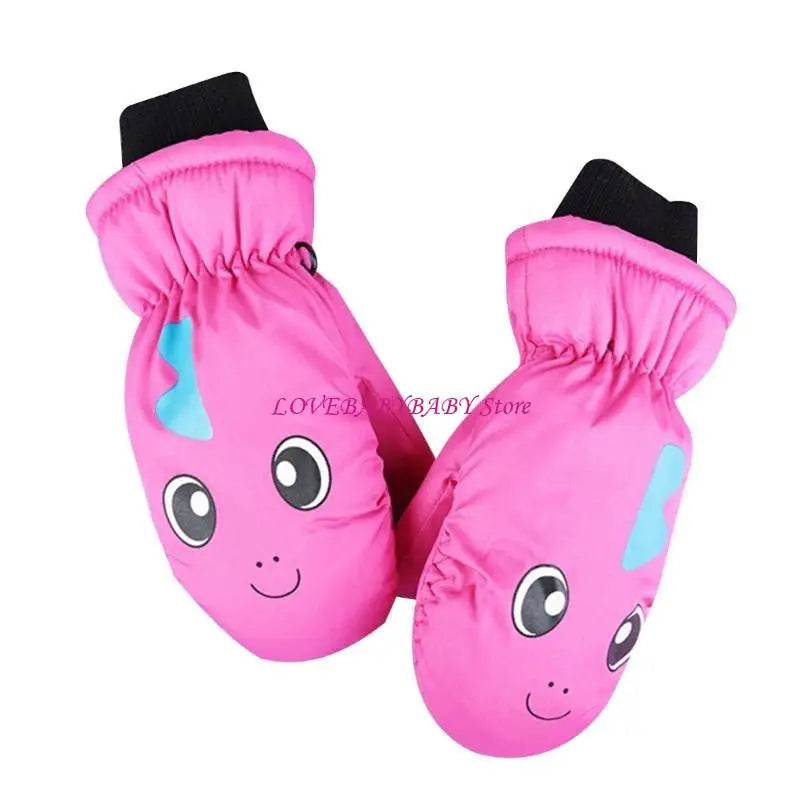 Kids' Printed Ski Mittens – Warm Snow Mittens for Ages 3–6