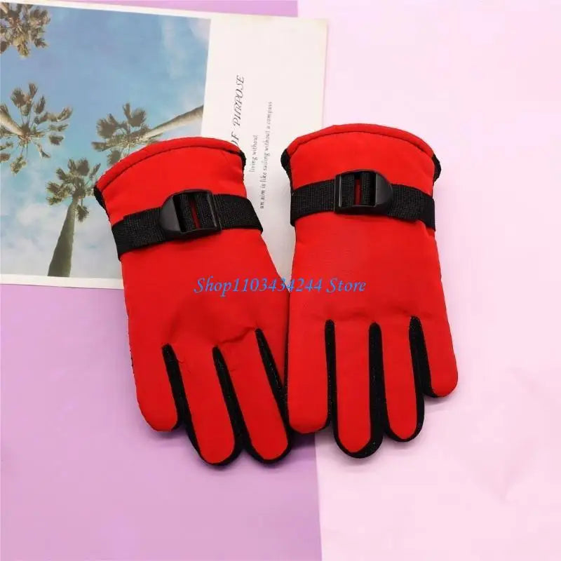 Kids' Insulated Ski Gloves – Windproof Winter Gloves, Ages 3–13