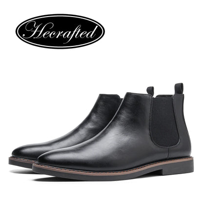 Herren-Chelsea-Boots im Slip-on-Stil mit eckiger Zehenpartie