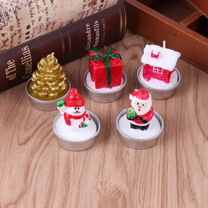 Weihnachtsfiguren-Kerzen 3er-Pack | Weihnachtsmann, Schneemann & festliche Motive | 6 Farben | Weihnachts- & Hochzeitsdekoration