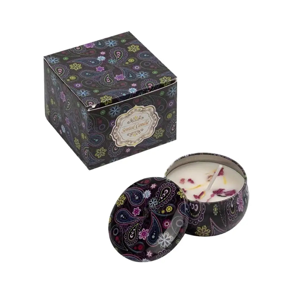 Scented Candles for Home Soy Wax Aromatherapy with Lavender Rose Jasmine etc. Plant Essential Oils & Dried Flowers Gifts