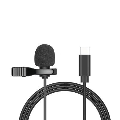 Wired Clip-On Lavalier Microphone – 3.5 mm, USB-C & USB Options