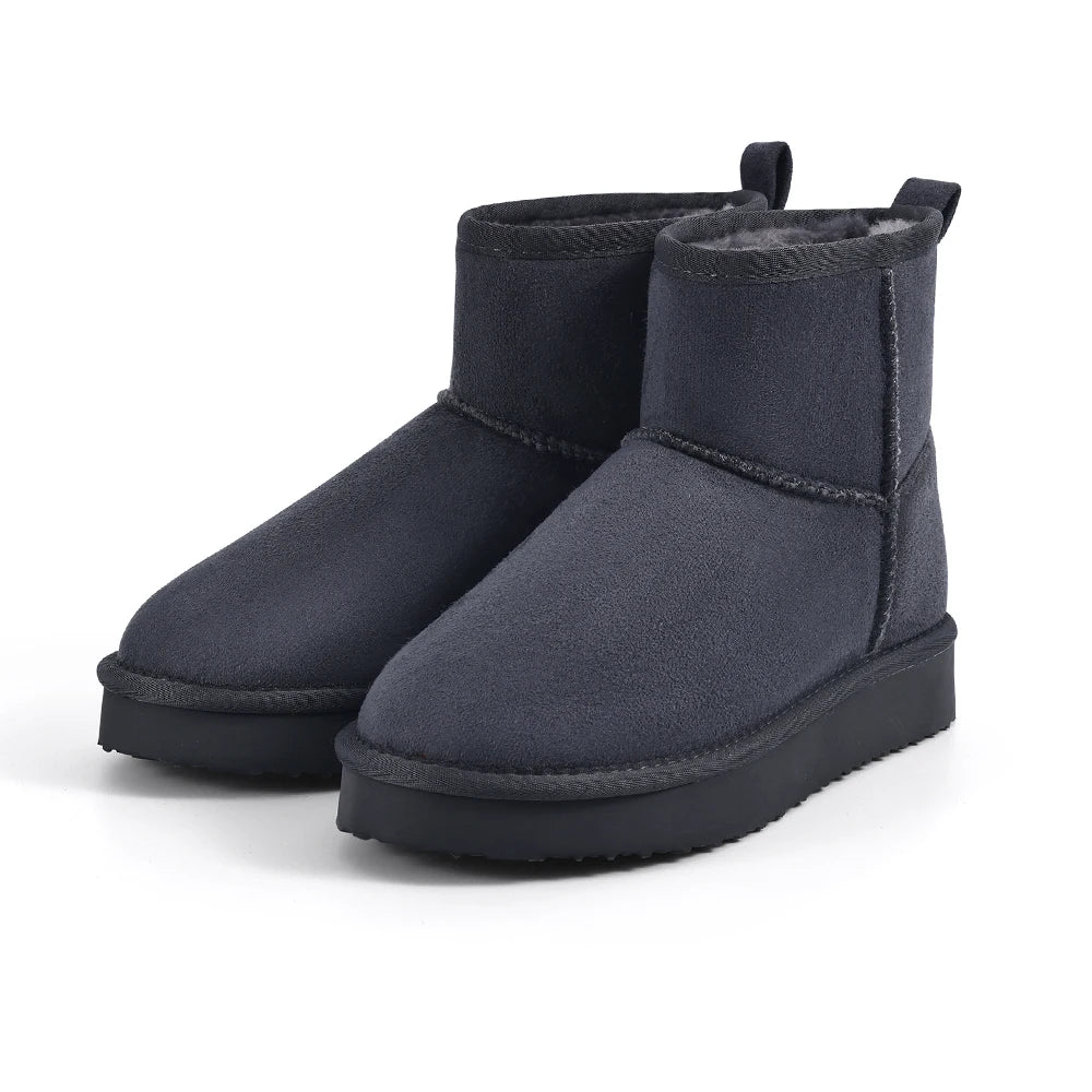 Evshine Memory Foam Ankle Boot Trending Shoes For Women Waterproof Women Snow Boots Female Snow Boots Suede Winter Warm Boots